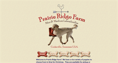 Desktop Screenshot of prairieridgefarm.com