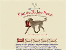 Tablet Screenshot of prairieridgefarm.com